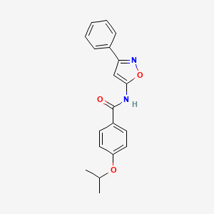 N-(3-phenyl-1,2-oxazol-5-yl)-4-(propan-2-yloxy)benzamide