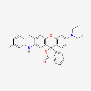molecular formula C33H32N2O3 B1499313 6'-(Diethylamino)-2'-((dimethylphenyl)amino)-3'-methylspiro(isobenzofuran-1(3H),9'-(9H)xanthene)-3-one CAS No. 72389-80-1