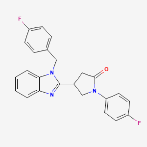 4-[1-(4-fluorobenzyl)-1H-benzimidazol-2-yl]-1-(4-fluorophenyl)pyrrolidin-2-one