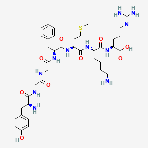 molecular formula C39H59N11O9S B1499318 Enkephalin-met, lys(6)-arg(7)- CAS No. 83404-42-6