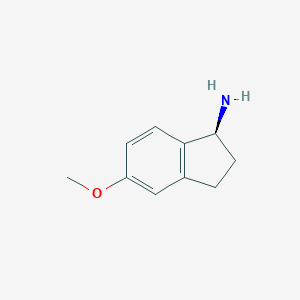 molecular formula C10H13NO B149932 (S)-5-Methoxy-2,3-dihydro-1H-inden-1-amine CAS No. 132154-15-5