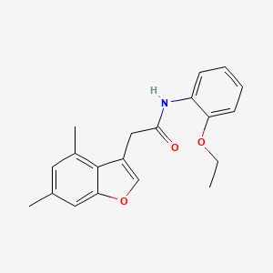 2-(4,6-dimethyl-1-benzofuran-3-yl)-N-(2-ethoxyphenyl)acetamide