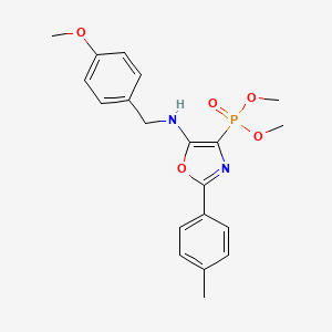 Dimethyl {5-[(4-methoxybenzyl)amino]-2-(4-methylphenyl)-1,3-oxazol-4-yl}phosphonate