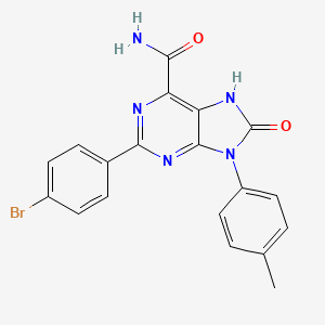 2-(4-bromophenyl)-8-oxo-9-(p-tolyl)-8,9-dihydro-7H-purine-6-carboxamide