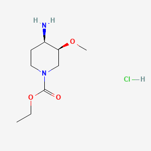 Ethyl cis-4-amino-3-methoxypiperidine-1-carboxylate monohydrochloride