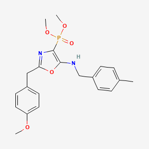 Dimethyl {2-(4-methoxybenzyl)-5-[(4-methylbenzyl)amino]-1,3-oxazol-4-yl}phosphonate