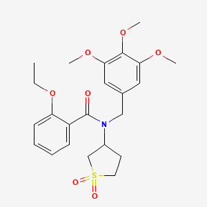 molecular formula C23H29NO7S B14993301 N-(1,1-dioxidotetrahydrothiophen-3-yl)-2-ethoxy-N-(3,4,5-trimethoxybenzyl)benzamide 