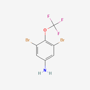 molecular formula C7H4Br2F3NO B1499332 3,5-Dibromo-4-(trifluoromethoxy)aniline CAS No. 1184920-08-8