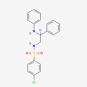 Benzenesulfonamide, 4-chloro-N-[2-phenyl-2-(phenylamino)ethyl]-