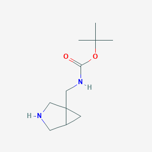 molecular formula C11H20N2O2 B149934 tert-Butyl (3-azabicyclo[3.1.0]hexan-1-ylmethyl)carbamate CAS No. 134574-96-2