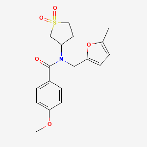 N-(1,1-dioxidotetrahydrothiophen-3-yl)-4-methoxy-N-[(5-methylfuran-2-yl)methyl]benzamide