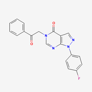 1-(4-fluorophenyl)-5-(2-oxo-2-phenylethyl)-1H-pyrazolo[3,4-d]pyrimidin-4(5H)-one