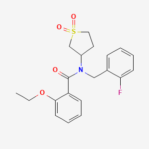 molecular formula C20H22FNO4S B14993464 N-(1,1-dioxidotetrahydrothiophen-3-yl)-2-ethoxy-N-(2-fluorobenzyl)benzamide 