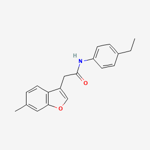 molecular formula C19H19NO2 B14993467 N-(4-ethylphenyl)-2-(6-methyl-1-benzofuran-3-yl)acetamide 