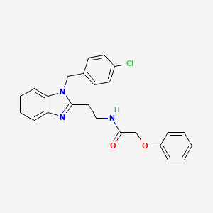 N-{2-[1-(4-chlorobenzyl)-1H-benzimidazol-2-yl]ethyl}-2-phenoxyacetamide