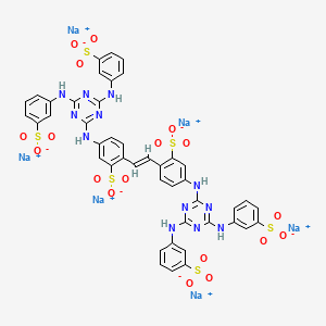 Hexasodium 4,4'-bis((4,6-bis(m-sulphonatoanilino)-1,3,5-triazin-2-yl)amino)stilbene-2,2'-disulphonate