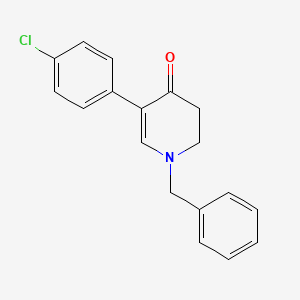 molecular formula C18H16ClNO B1499352 1-Benzyl-5-(4-chlorophenyl)-2,3-dihydro-4-pyridinone CAS No. 1017601-63-6