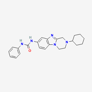 1-(2-Cyclohexyl-1,2,3,4-tetrahydropyrazino[1,2-a]benzimidazol-8-yl)-3-phenylurea