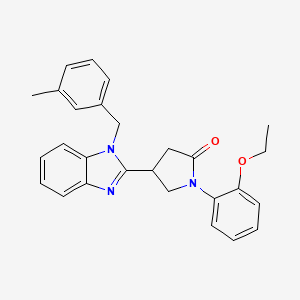 molecular formula C27H27N3O2 B14993549 1-(2-ethoxyphenyl)-4-[1-(3-methylbenzyl)-1H-benzimidazol-2-yl]pyrrolidin-2-one 