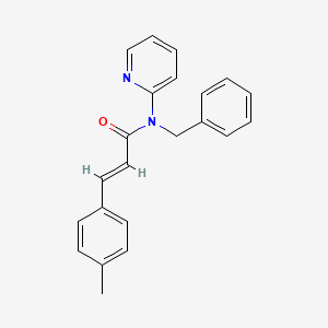 molecular formula C22H20N2O B14993566 (2E)-N-benzyl-3-(4-methylphenyl)-N-(pyridin-2-yl)prop-2-enamide 