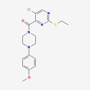 molecular formula C18H21ClN4O2S B14993567 [5-Chloro-2-(ethylsulfanyl)pyrimidin-4-yl][4-(4-methoxyphenyl)piperazin-1-yl]methanone 