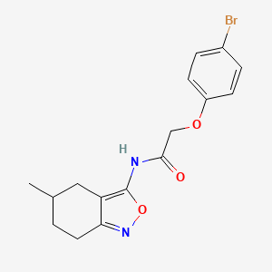 molecular formula C16H17BrN2O3 B14993571 2-(4-bromophenoxy)-N-(5-methyl-4,5,6,7-tetrahydro-2,1-benzoxazol-3-yl)acetamide 