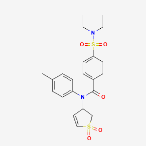 4-(Diethylsulfamoyl)-N-(1,1-dioxido-2,3-dihydro-3-thiophenyl)-N-(4-methylphenyl)benzamide