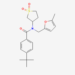 4-tert-butyl-N-(1,1-dioxidotetrahydrothiophen-3-yl)-N-[(5-methylfuran-2-yl)methyl]benzamide