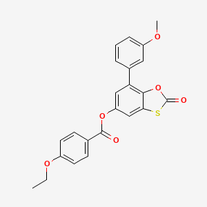 7-(3-Methoxyphenyl)-2-oxo-1,3-benzoxathiol-5-yl 4-ethoxybenzoate