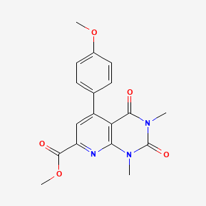 Methyl 5-(4-methoxyphenyl)-1,3-dimethyl-2,4-dioxo-1,2,3,4-tetrahydropyrido[2,3-d]pyrimidine-7-carboxylate