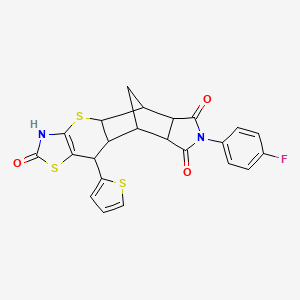 molecular formula C23H17FN2O3S3 B14993675 C23H17FN2O3S3 