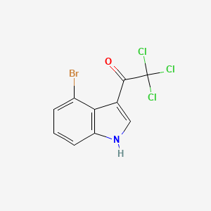 molecular formula C10H5BrCl3NO B1499370 1-(4-bromo-1H-indol-3-yl)-2,2,2-trichloroethanone 
