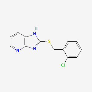 molecular formula C13H10ClN3S B14993704 3H-Imidazo[4,5-b]pyridine, 2-(2-chlorobenzylthio)- 