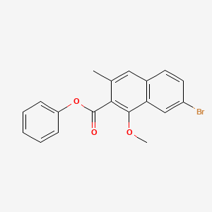 molecular formula C19H15BrO3 B1499373 Phenyl 7-bromo-1-methoxy-3-methyl-2-naphthoate CAS No. 1083181-76-3