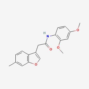 molecular formula C19H19NO4 B14993737 N-(2,4-dimethoxyphenyl)-2-(6-methyl-1-benzofuran-3-yl)acetamide 