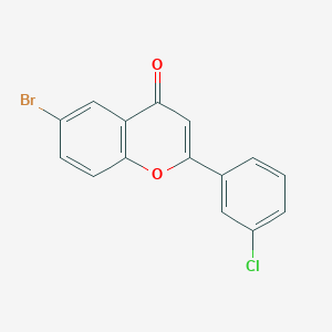 6-Bromo-2-(3-chlorophenyl)-4h-chromen-4-one