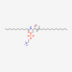 N-(dodecanoyl)-sphing-4-enine-1-phosphocholine