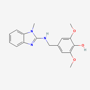 2,6-dimethoxy-4-{[(1-methyl-1H-benzimidazol-2-yl)amino]methyl}phenol