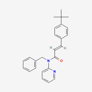 molecular formula C25H26N2O B14993859 (2E)-N-benzyl-3-(4-tert-butylphenyl)-N-(pyridin-2-yl)prop-2-enamide 