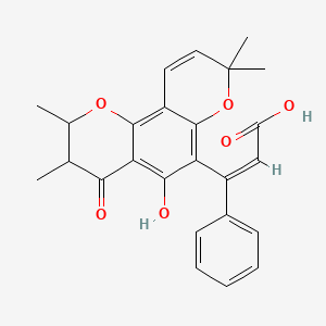 molecular formula C25H24O6 B1499388 Calophyllic acid 