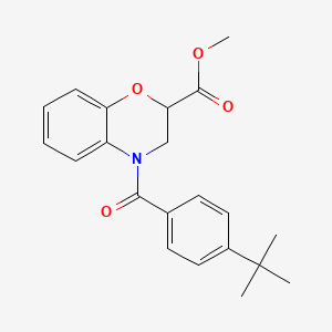 methyl 4-(4-tert-butylbenzoyl)-3,4-dihydro-2H-1,4-benzoxazine-2-carboxylate