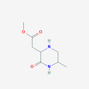 Methyl (5-methyl-3-oxopiperazin-2-YL)acetate