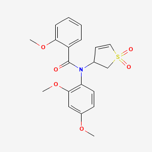 N-(2,4-dimethoxyphenyl)-N-(1,1-dioxido-2,3-dihydrothien-3-yl)-2-methoxybenzamide