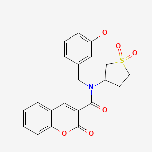 N-(1,1-dioxidotetrahydrothiophen-3-yl)-N-(3-methoxybenzyl)-2-oxo-2H-chromene-3-carboxamide