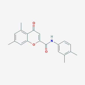 N-(3,4-dimethylphenyl)-5,7-dimethyl-4-oxo-4H-chromene-2-carboxamide