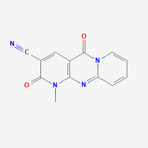 molecular formula C13H8N4O2 B14993964 7-methyl-2,6-dioxo-1,7,9-triazatricyclo[8.4.0.03,8]tetradeca-3(8),4,9,11,13-pentaene-5-carbonitrile 