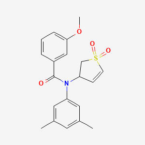 molecular formula C20H21NO4S B14993982 N-(3,5-Dimethylphenyl)-N-(1,1-dioxido-2,3-dihydro-3-thiophenyl)-3-methoxybenzamide 