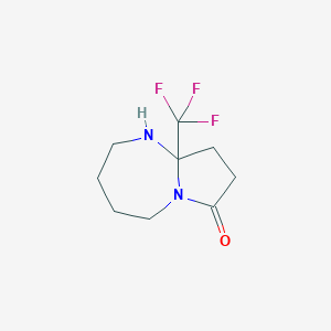 molecular formula C9H13F3N2O B1499401 9a-(Trifluoromethyl)hexahydro-1H-pyrrolo[1,2-a][1,3]diazepin-7(8H)-one 