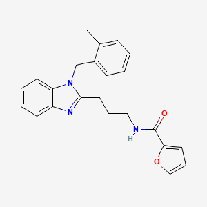 N-{3-[1-(2-methylbenzyl)-1H-benzimidazol-2-yl]propyl}furan-2-carboxamide