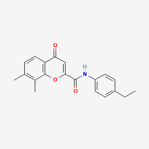 N-(4-ethylphenyl)-7,8-dimethyl-4-oxo-4H-chromene-2-carboxamide